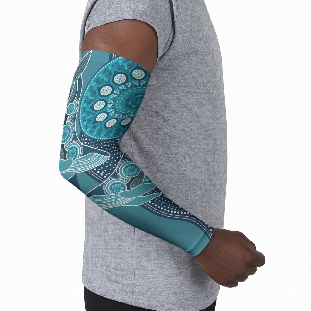 Personalized South Africa Whale Fes Arm Sleeves African Shwe Shwe Pattern