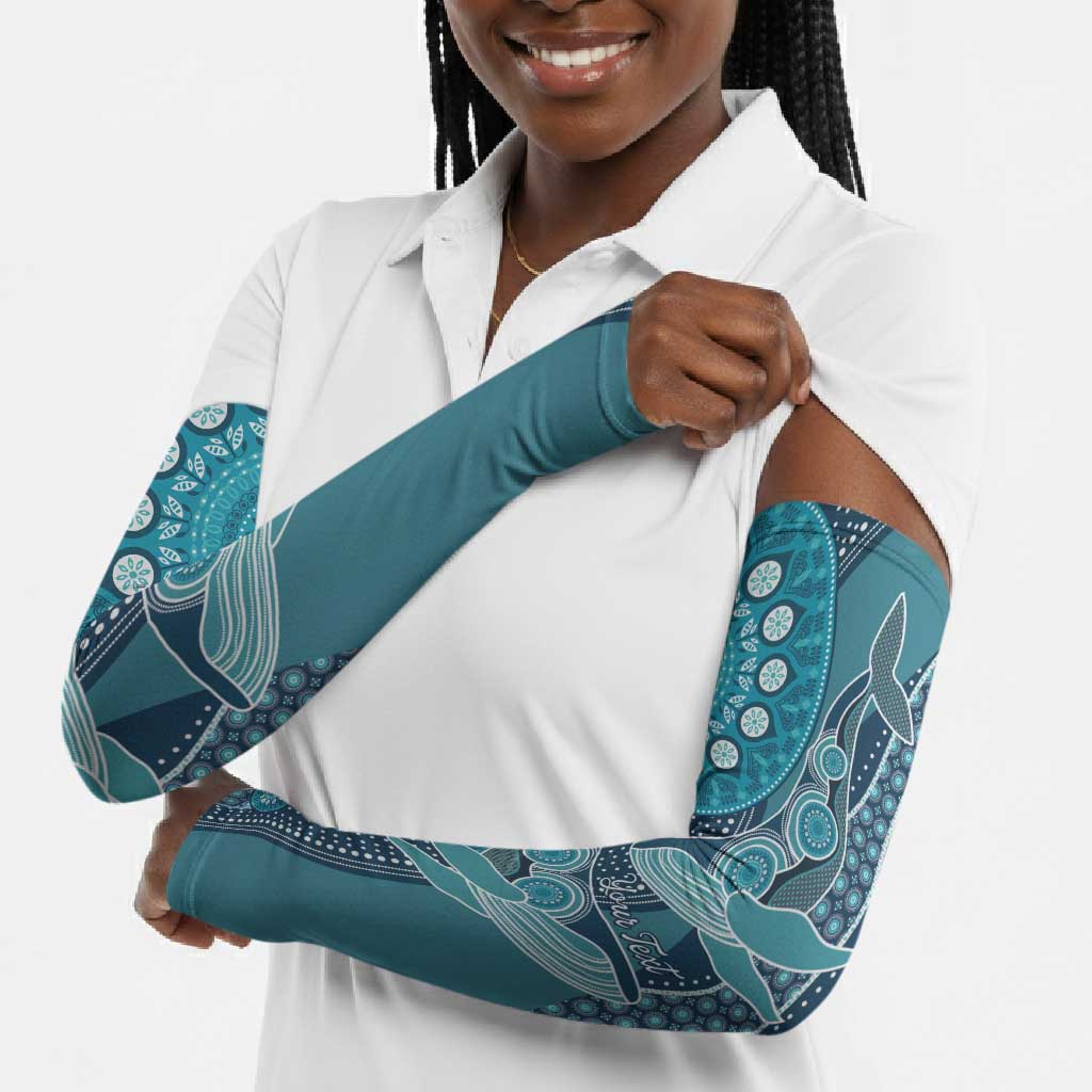Personalized South Africa Whale Fes Arm Sleeves African Shwe Shwe Pattern