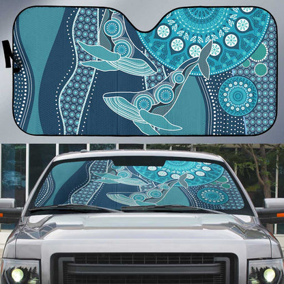 South Africa Whale Fes Auto Sun Shade African Shwe Shwe Pattern