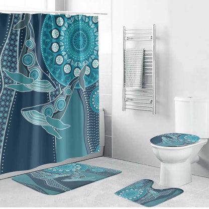 South Africa Whale Fes Bathroom Set African Shwe Shwe Pattern