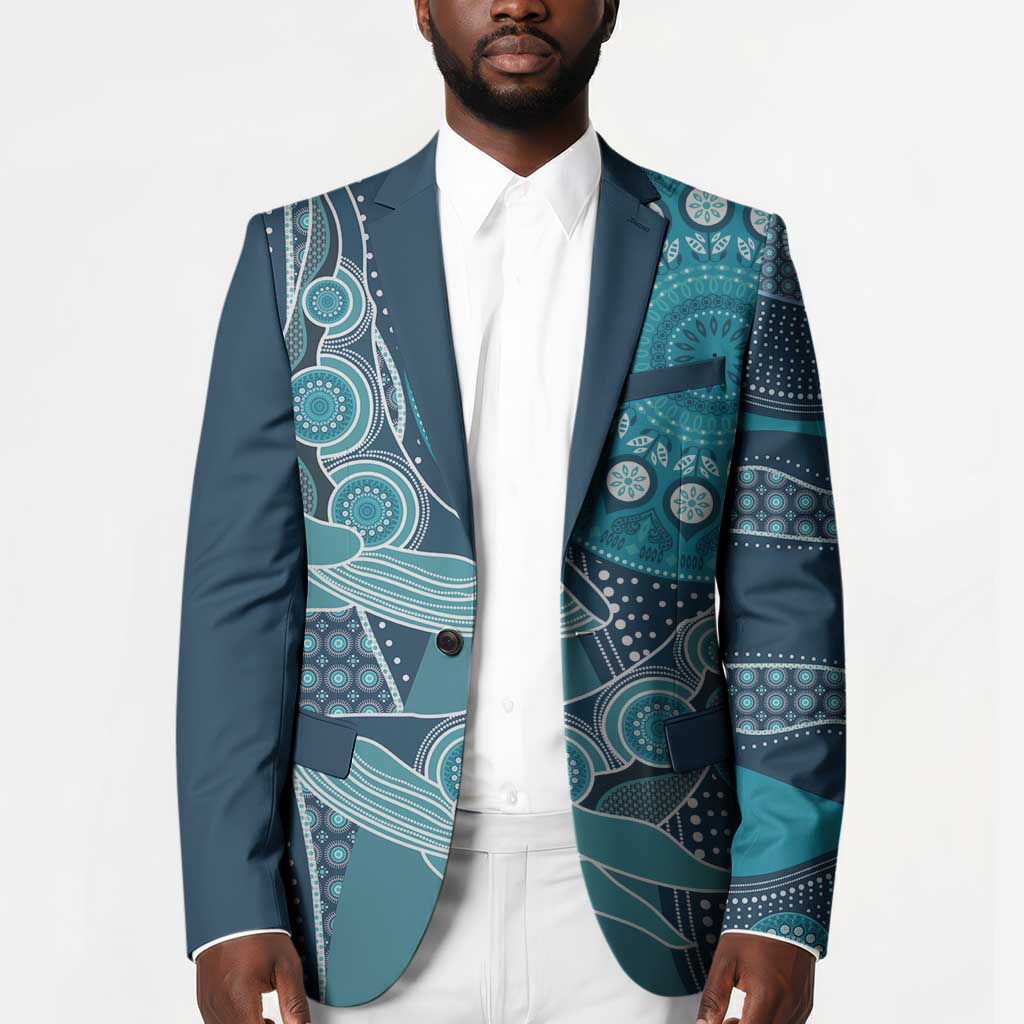 Personalized South Africa Whale Fes Blazer African Shwe Shwe Pattern