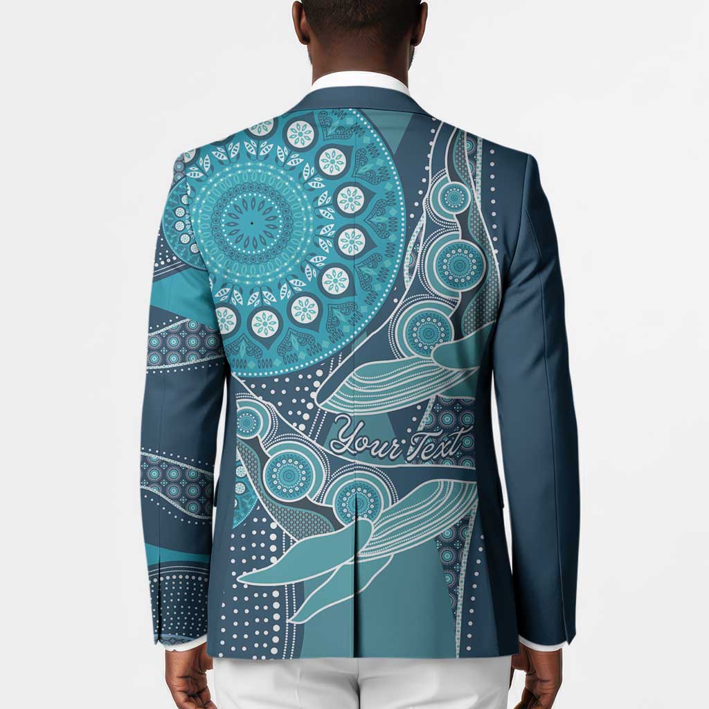 Personalized South Africa Whale Fes Blazer African Shwe Shwe Pattern
