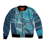 South Africa Whale Festival Personalized Bomber Jacket African Shwe Shwe Pattern - African Pride