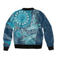South Africa Whale Festival Personalized Bomber Jacket African Shwe Shwe Pattern - African Pride