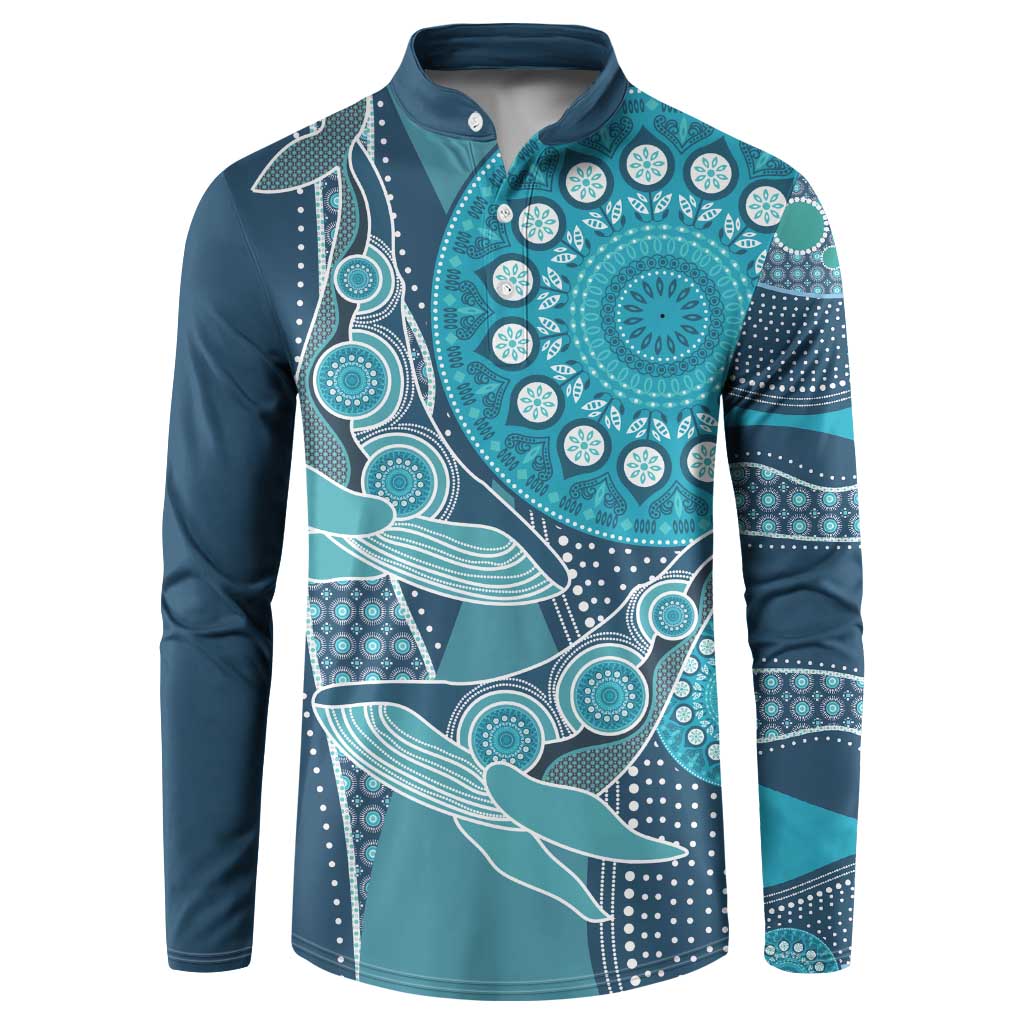 Personalized South Africa Whale Fes Button Sweatshirt African Shwe Shwe Pattern