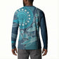 Personalized South Africa Whale Fes Button Sweatshirt African Shwe Shwe Pattern