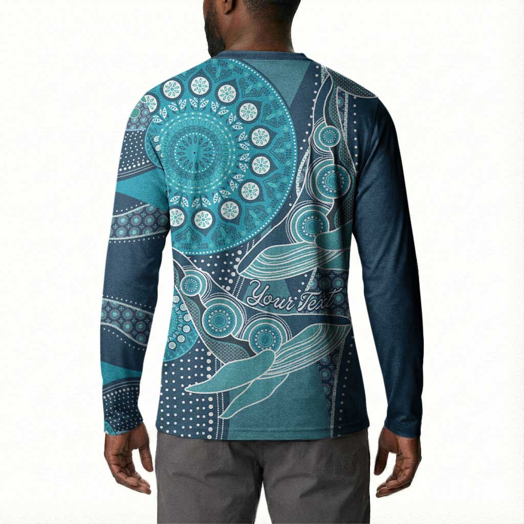 Personalized South Africa Whale Fes Button Sweatshirt African Shwe Shwe Pattern