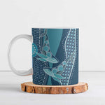 Personalized South Africa Whale Fes Ceramic Mug African Shwe Shwe Pattern
