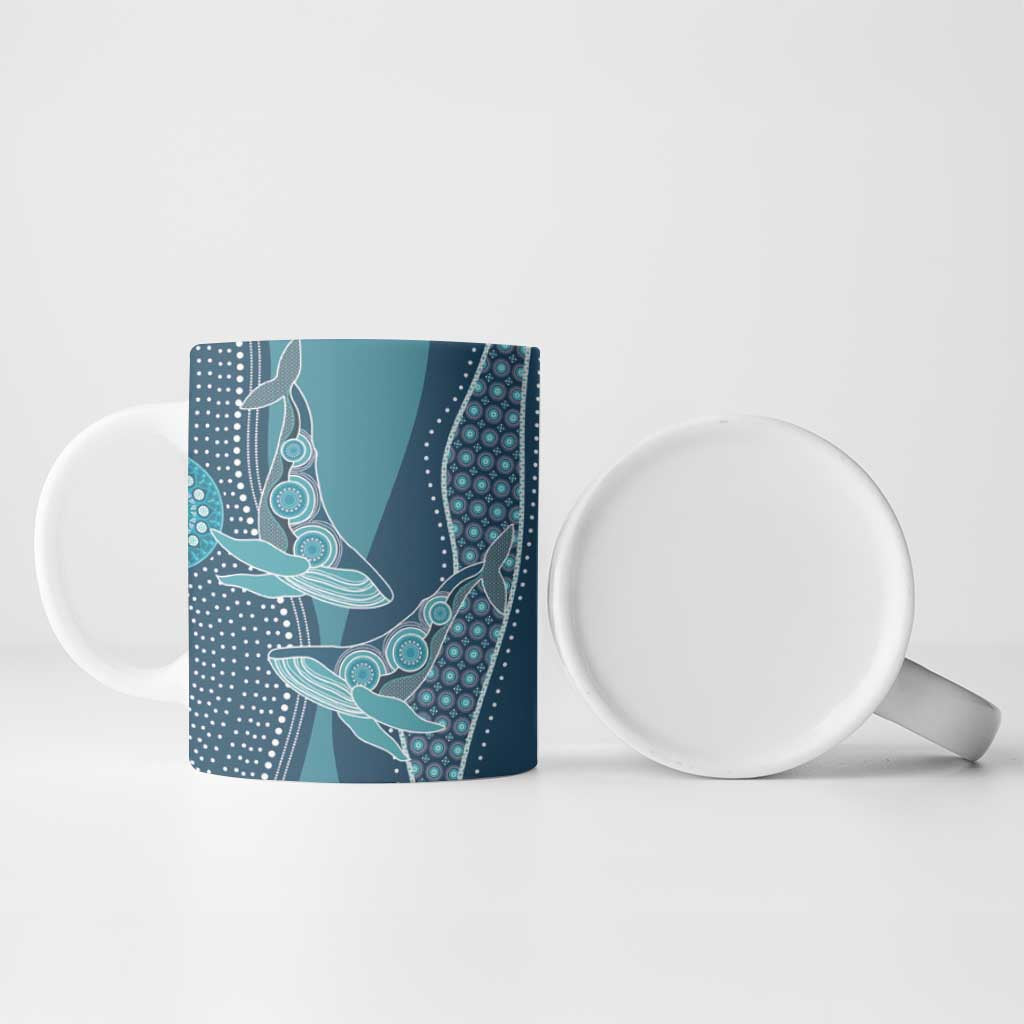 Personalized South Africa Whale Fes Ceramic Mug African Shwe Shwe Pattern