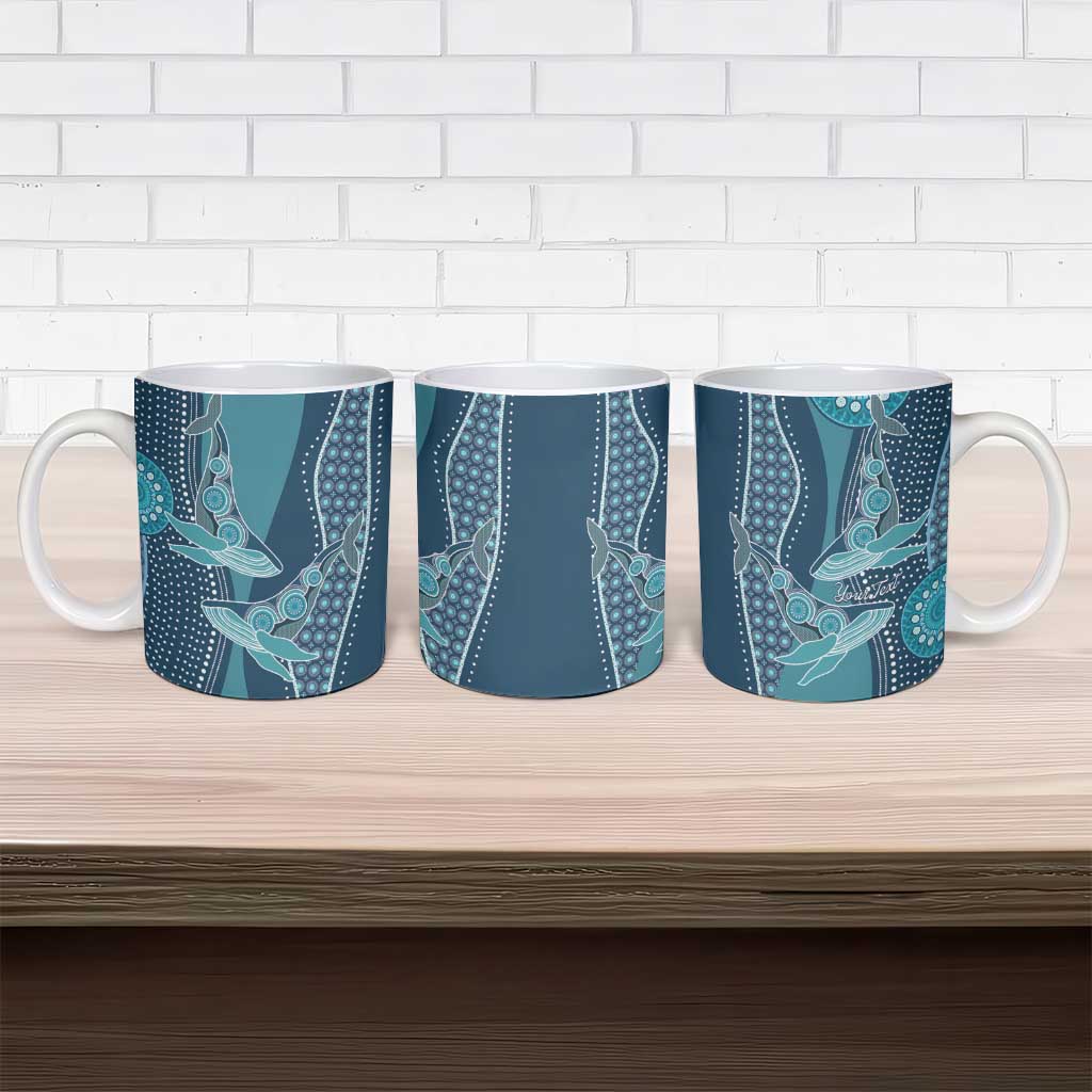 Personalized South Africa Whale Fes Ceramic Mug African Shwe Shwe Pattern