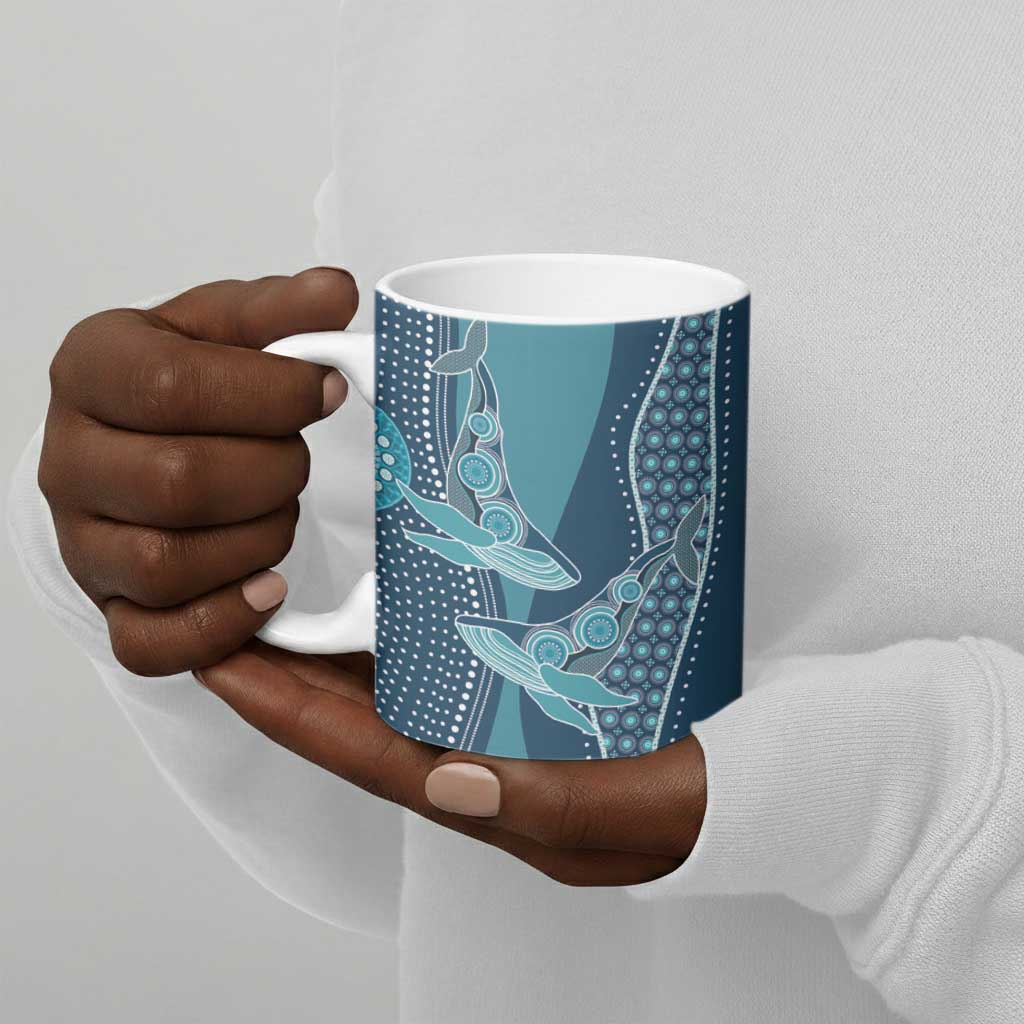 Personalized South Africa Whale Fes Ceramic Mug African Shwe Shwe Pattern