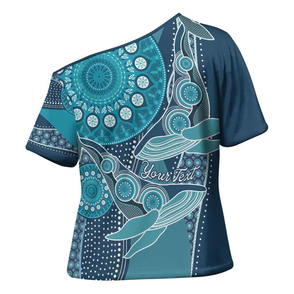 Personalized South Africa Whale Fes Cross Shoulder Shirt African Shwe Shwe Pattern