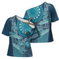 Personalized South Africa Whale Fes Cross Shoulder Shirt African Shwe Shwe Pattern