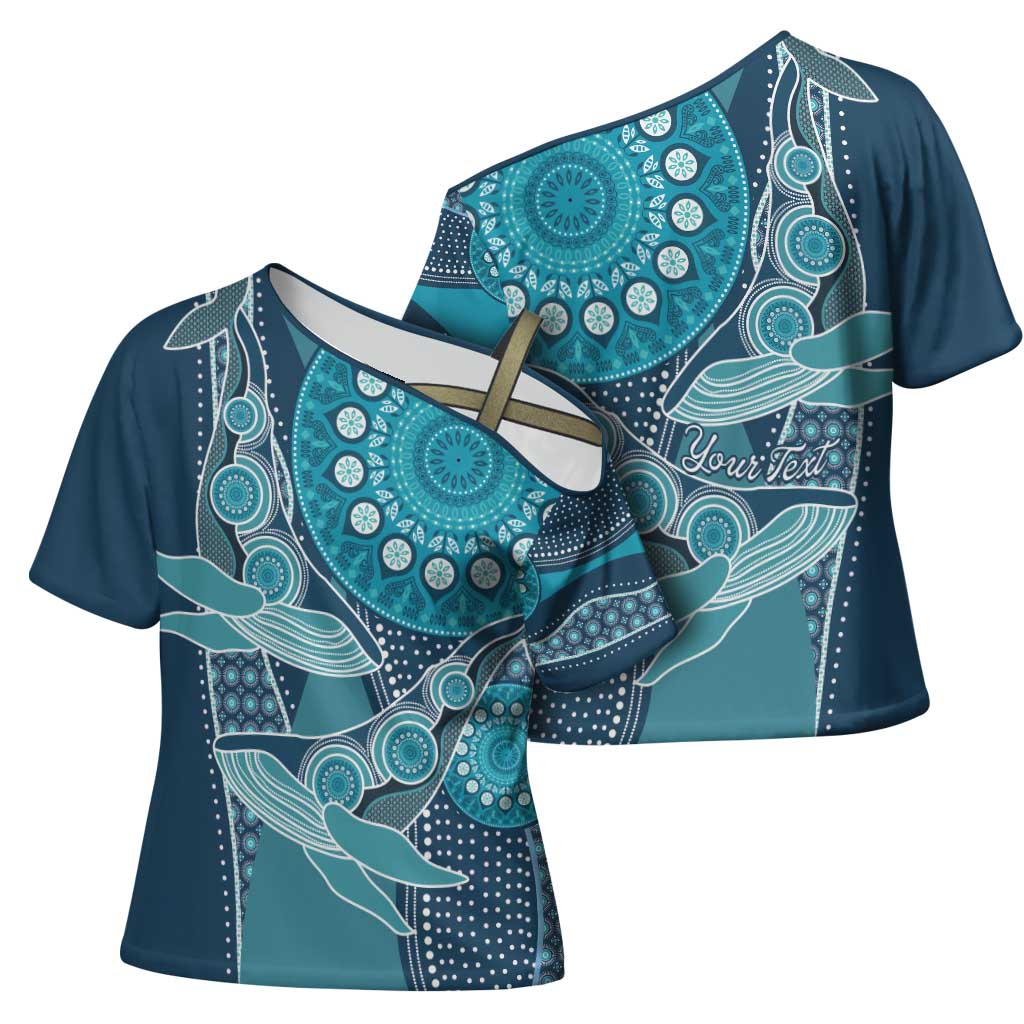 Personalized South Africa Whale Fes Cross Shoulder Shirt African Shwe Shwe Pattern