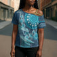 Personalized South Africa Whale Fes Cross Shoulder Shirt African Shwe Shwe Pattern