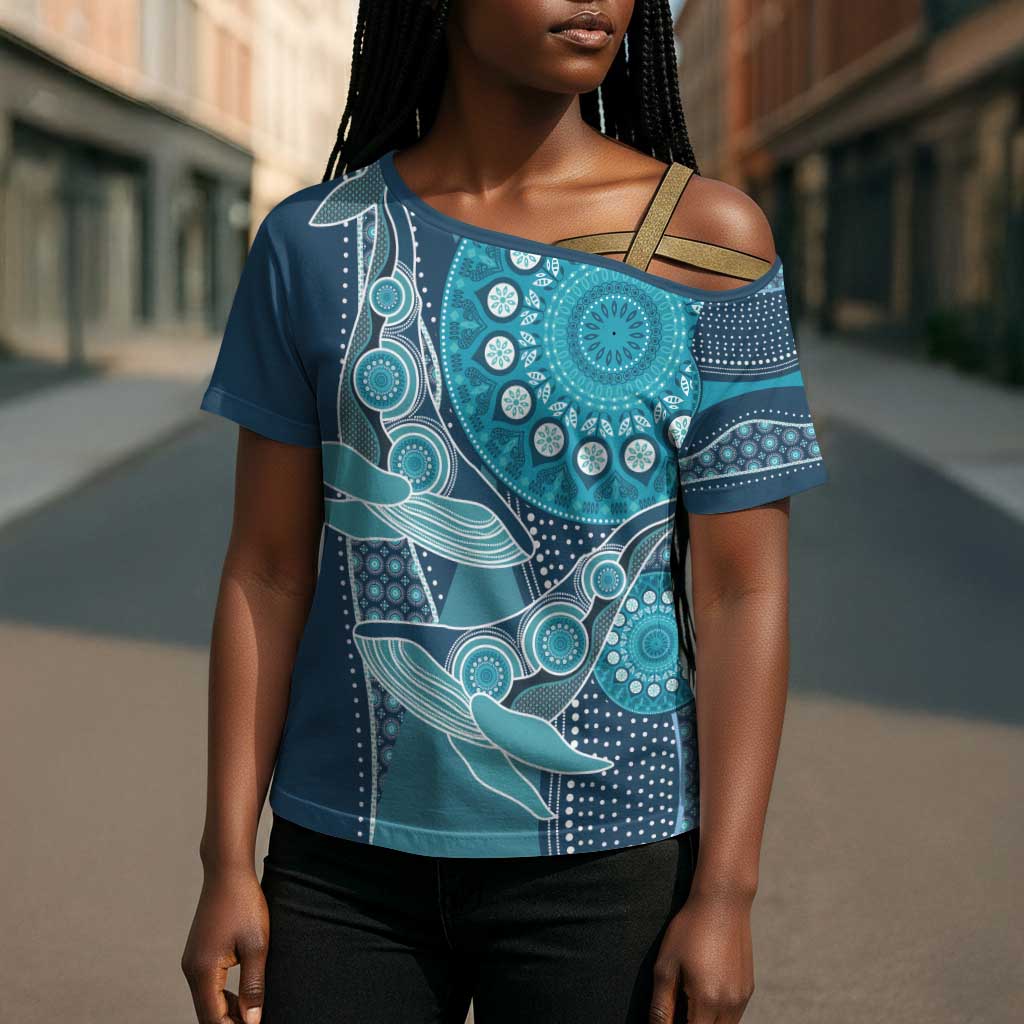 Personalized South Africa Whale Fes Cross Shoulder Shirt African Shwe Shwe Pattern