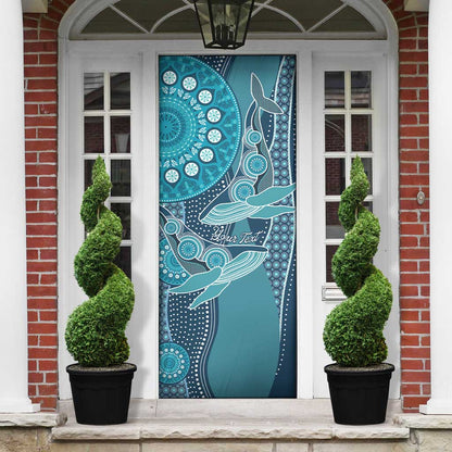 Personalized South Africa Whale Fes Door Cover African Shwe Shwe Pattern