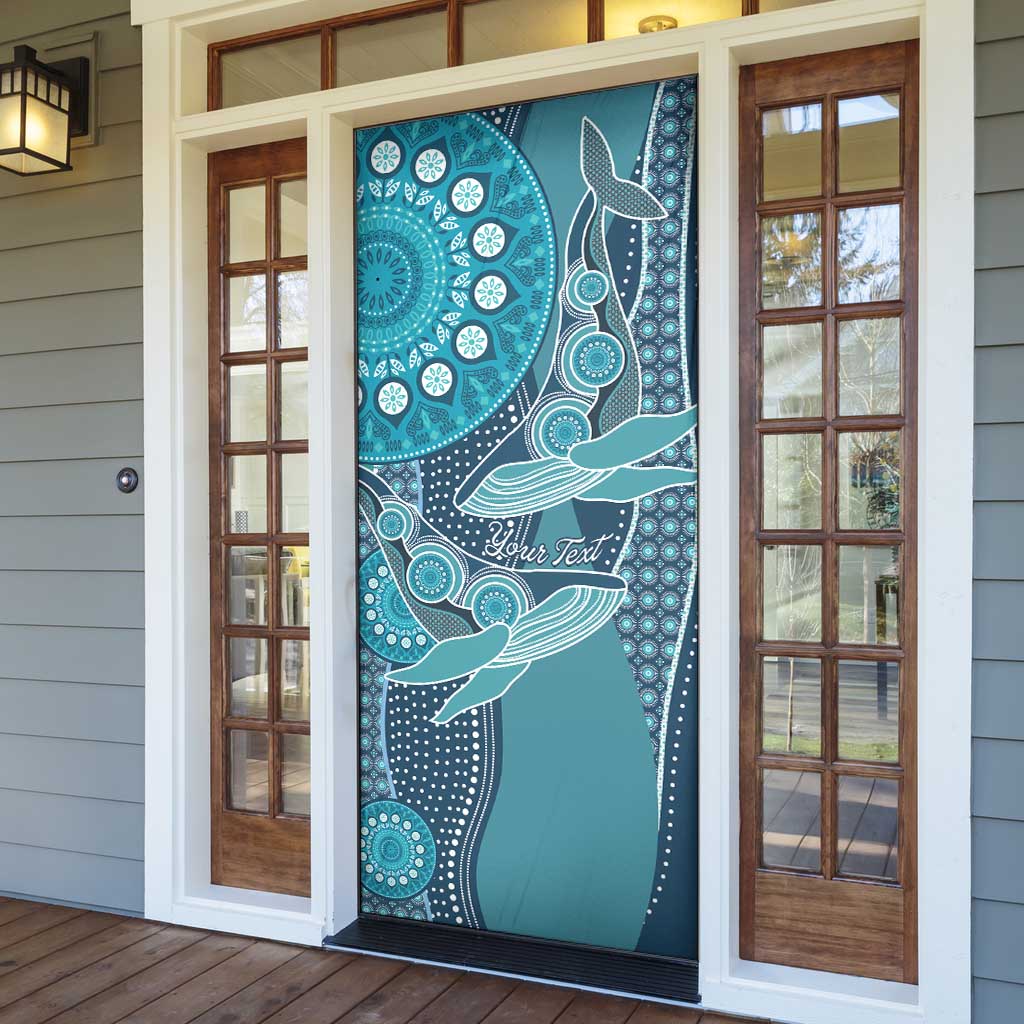 Personalized South Africa Whale Fes Door Cover African Shwe Shwe Pattern