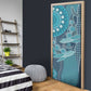 Personalized South Africa Whale Fes Door Cover African Shwe Shwe Pattern