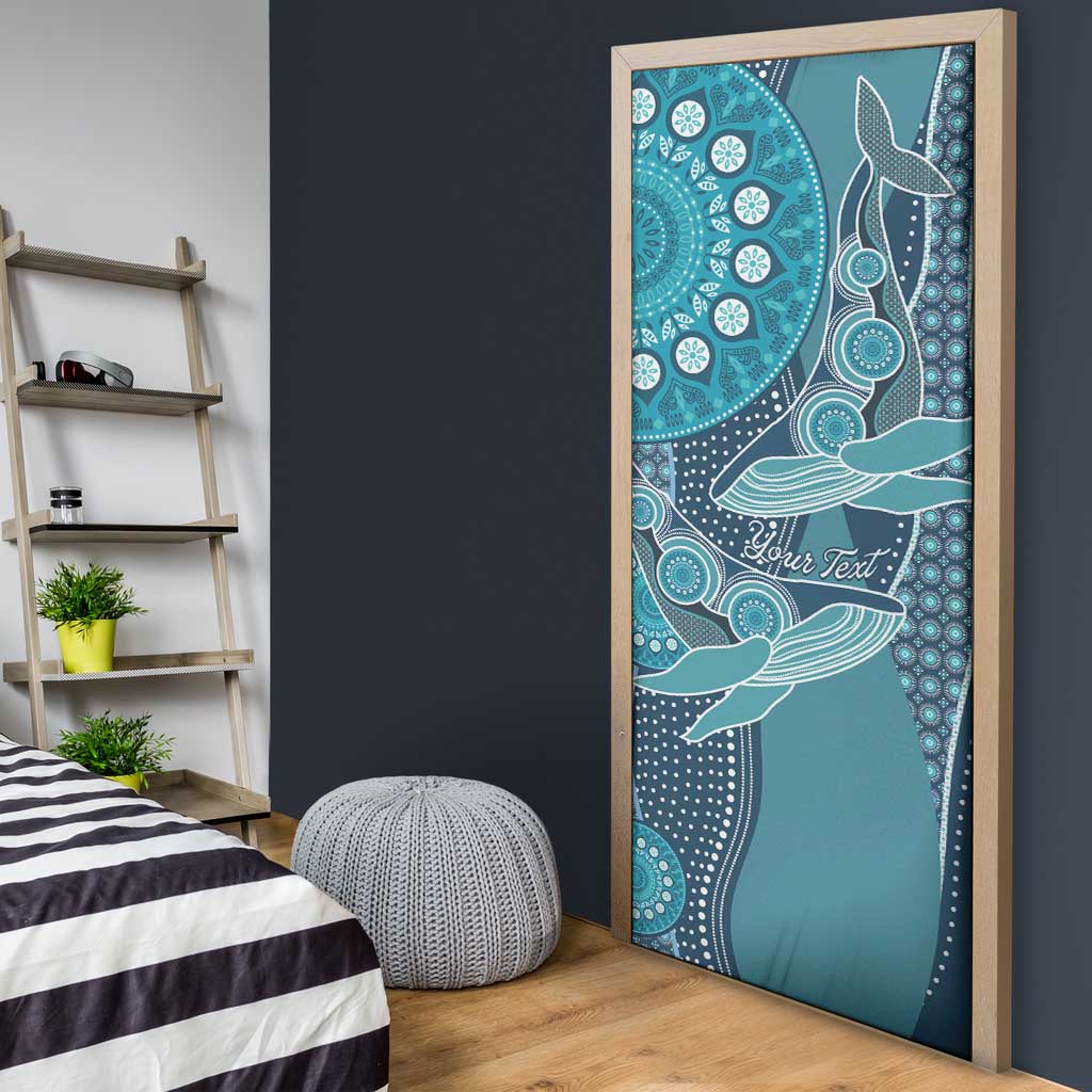 Personalized South Africa Whale Fes Door Cover African Shwe Shwe Pattern