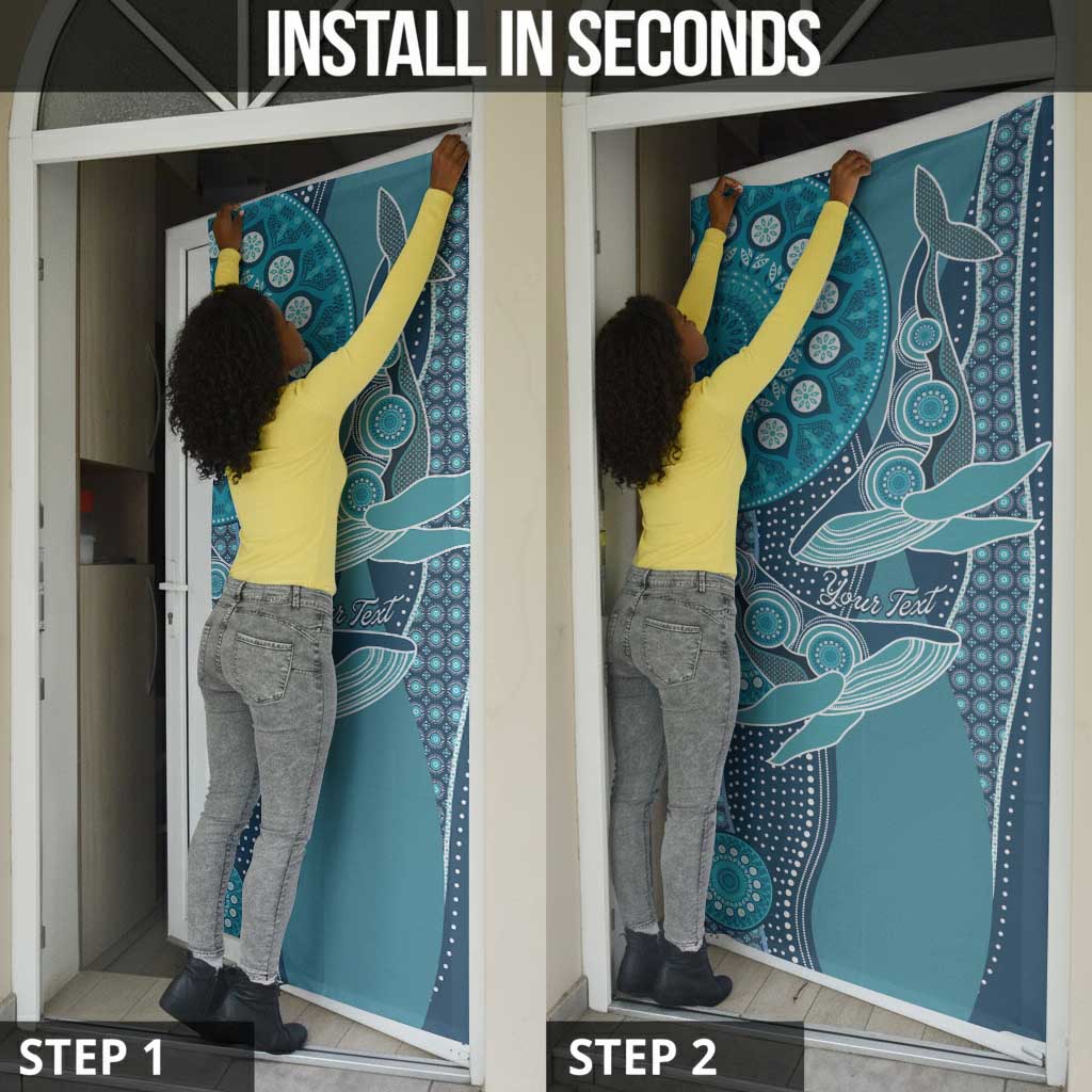Personalized South Africa Whale Fes Door Cover African Shwe Shwe Pattern