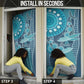 Personalized South Africa Whale Fes Door Cover African Shwe Shwe Pattern