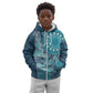 South Africa Whale Festival Personalized Kid Hoodie African Shwe Shwe Pattern - African Pride