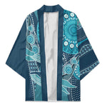 Personalized South Africa Whale Fes Kimono African Shwe Shwe Pattern