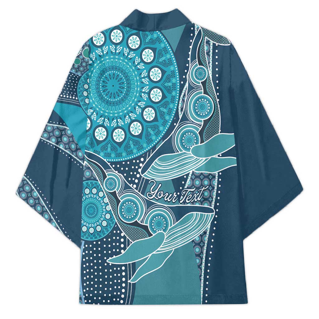 Personalized South Africa Whale Fes Kimono African Shwe Shwe Pattern