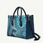 South Africa Whale Fes Leather Bag African Shwe Shwe Pattern