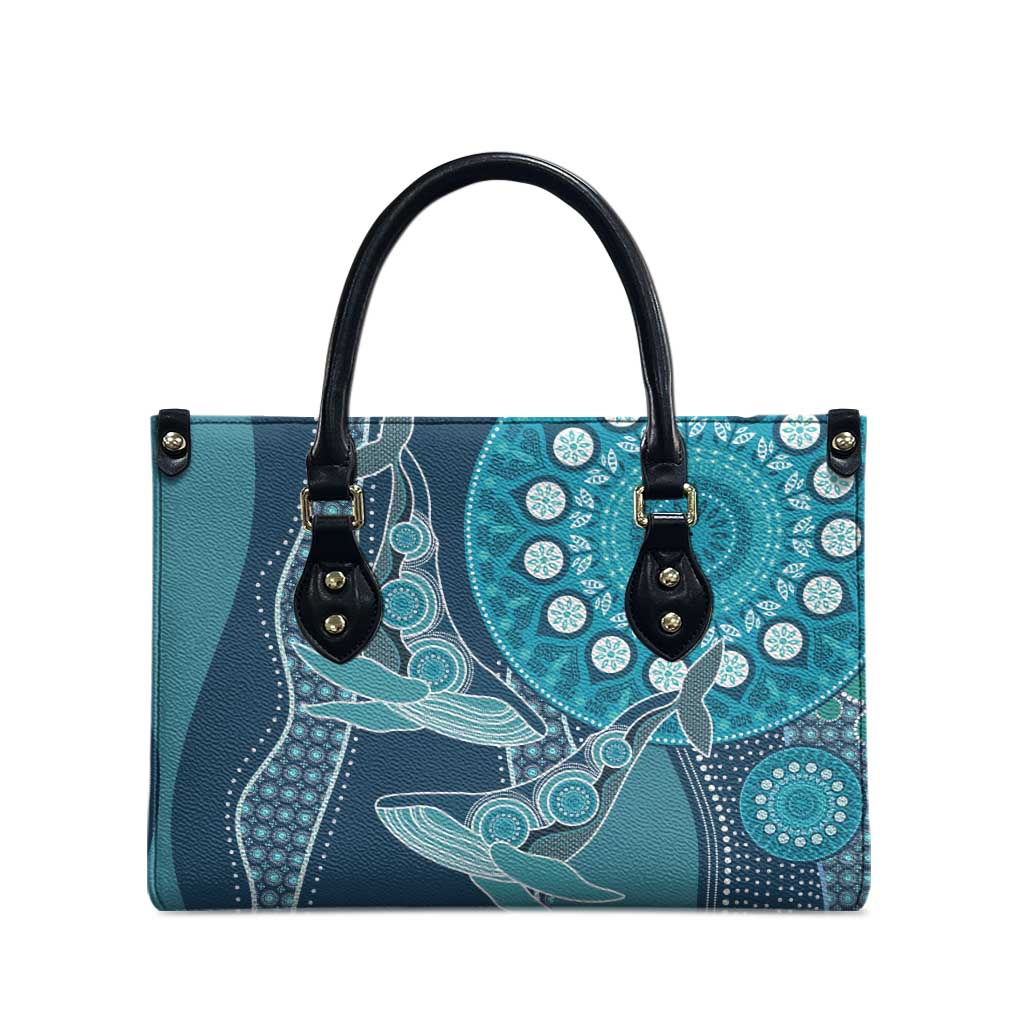 South Africa Whale Fes Leather Bag African Shwe Shwe Pattern