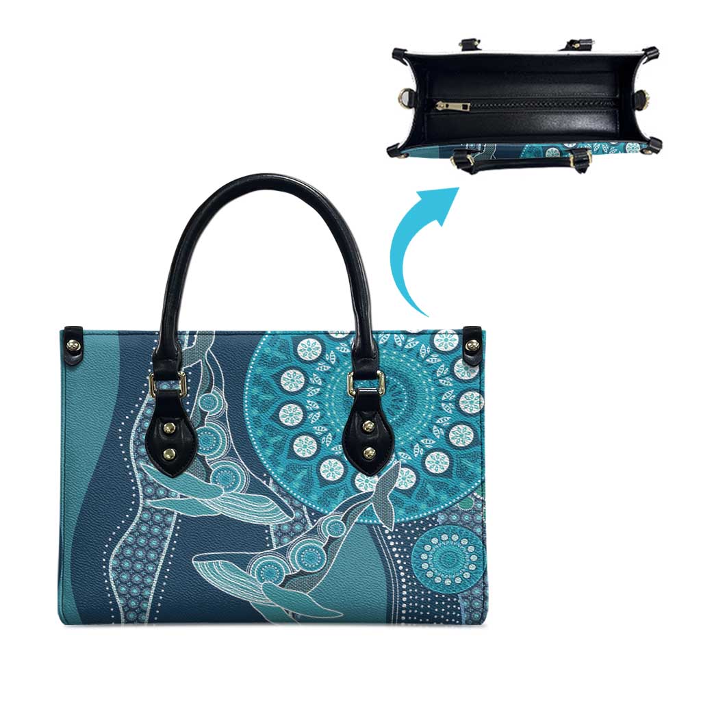 South Africa Whale Fes Leather Bag African Shwe Shwe Pattern