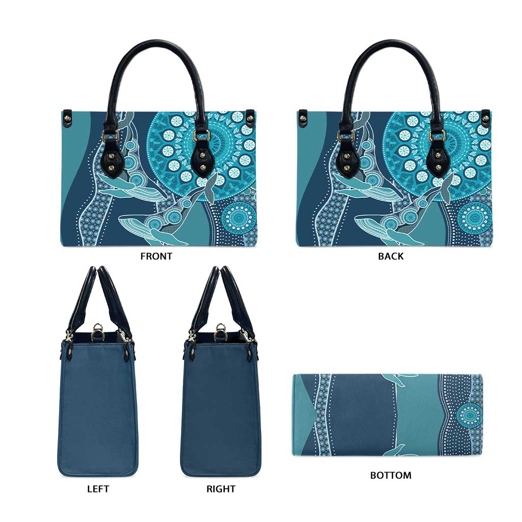 South Africa Whale Fes Leather Bag African Shwe Shwe Pattern