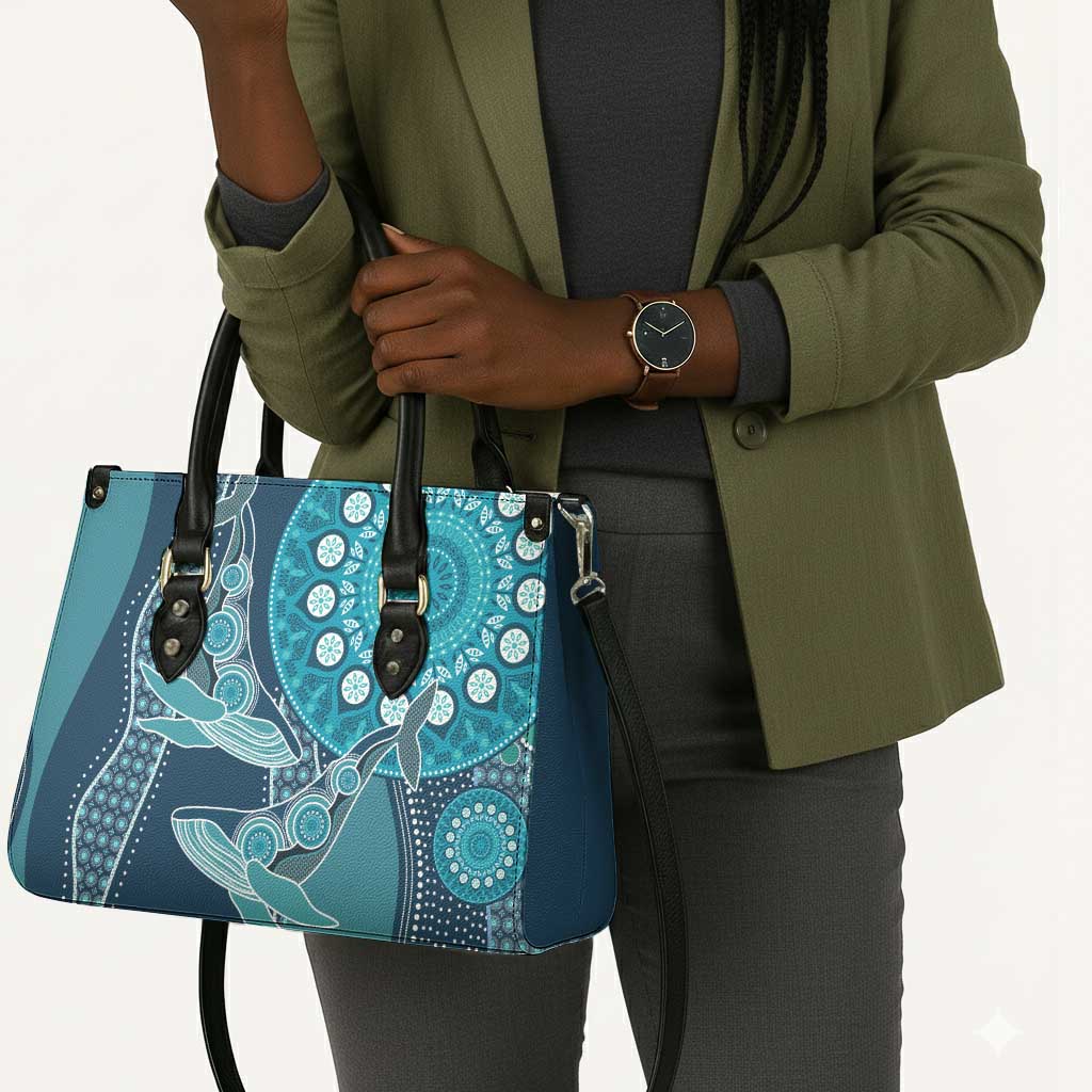 South Africa Whale Fes Leather Bag African Shwe Shwe Pattern