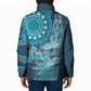 Personalized South Africa Whale Fes Padded Jacket African Shwe Shwe Pattern