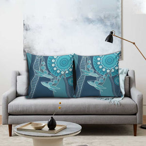 South Africa Whale Fes Pillow Cover African Shwe Shwe Pattern