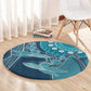 South Africa Whale Festival Round Carpet African Shwe Shwe Pattern - African Pride