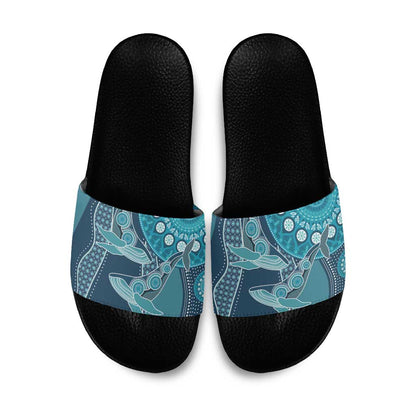 South Africa Whale Fes Slide Sandals African Shwe Shwe Pattern