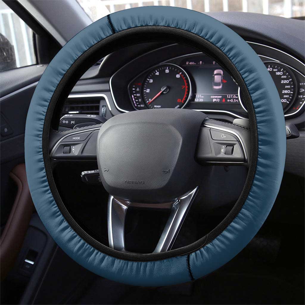 South Africa Whale Festival Steering Wheel Cover African Shwe Shwe Pattern - African Pride
