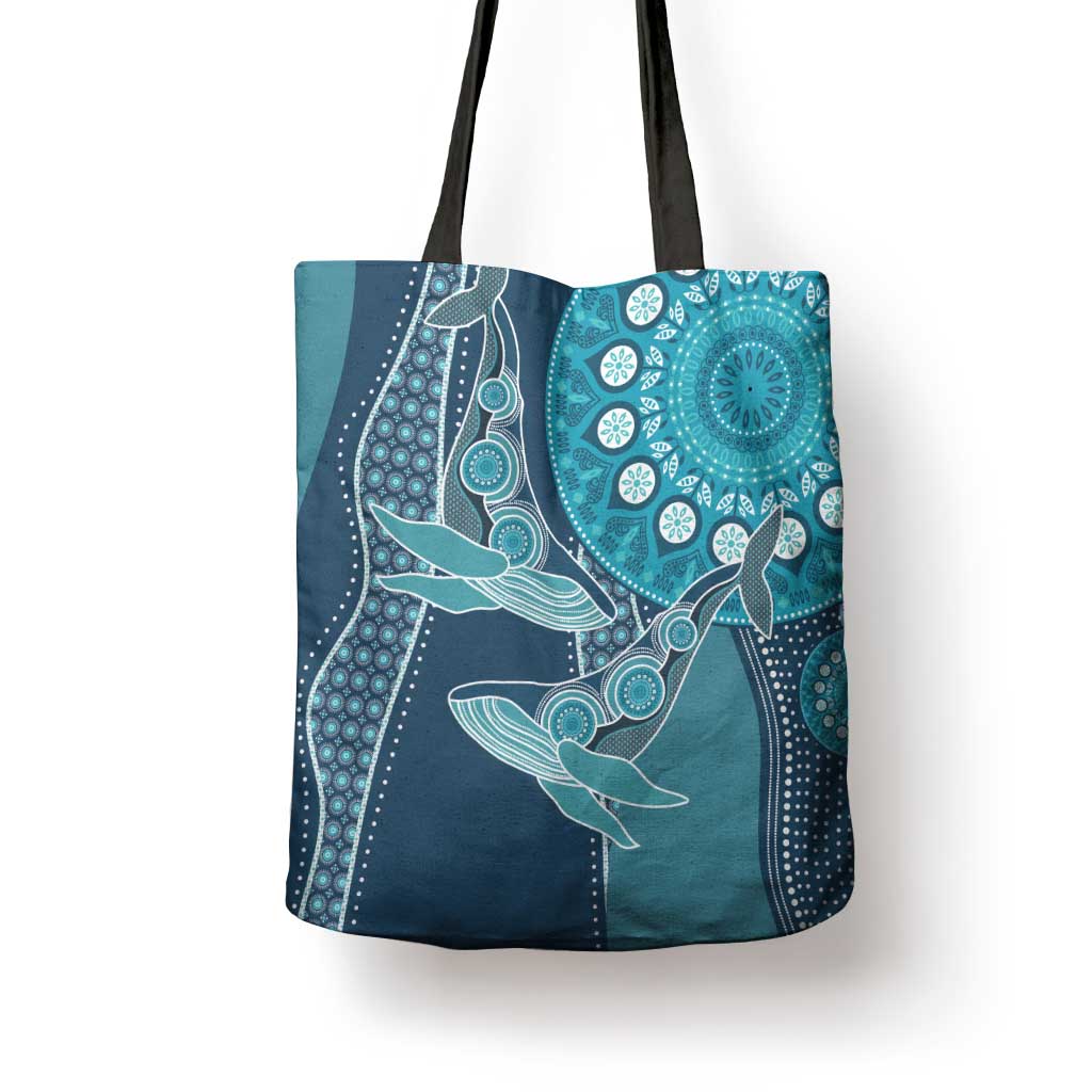 South Africa Whale Fes Tote Bag African Shwe Shwe Pattern