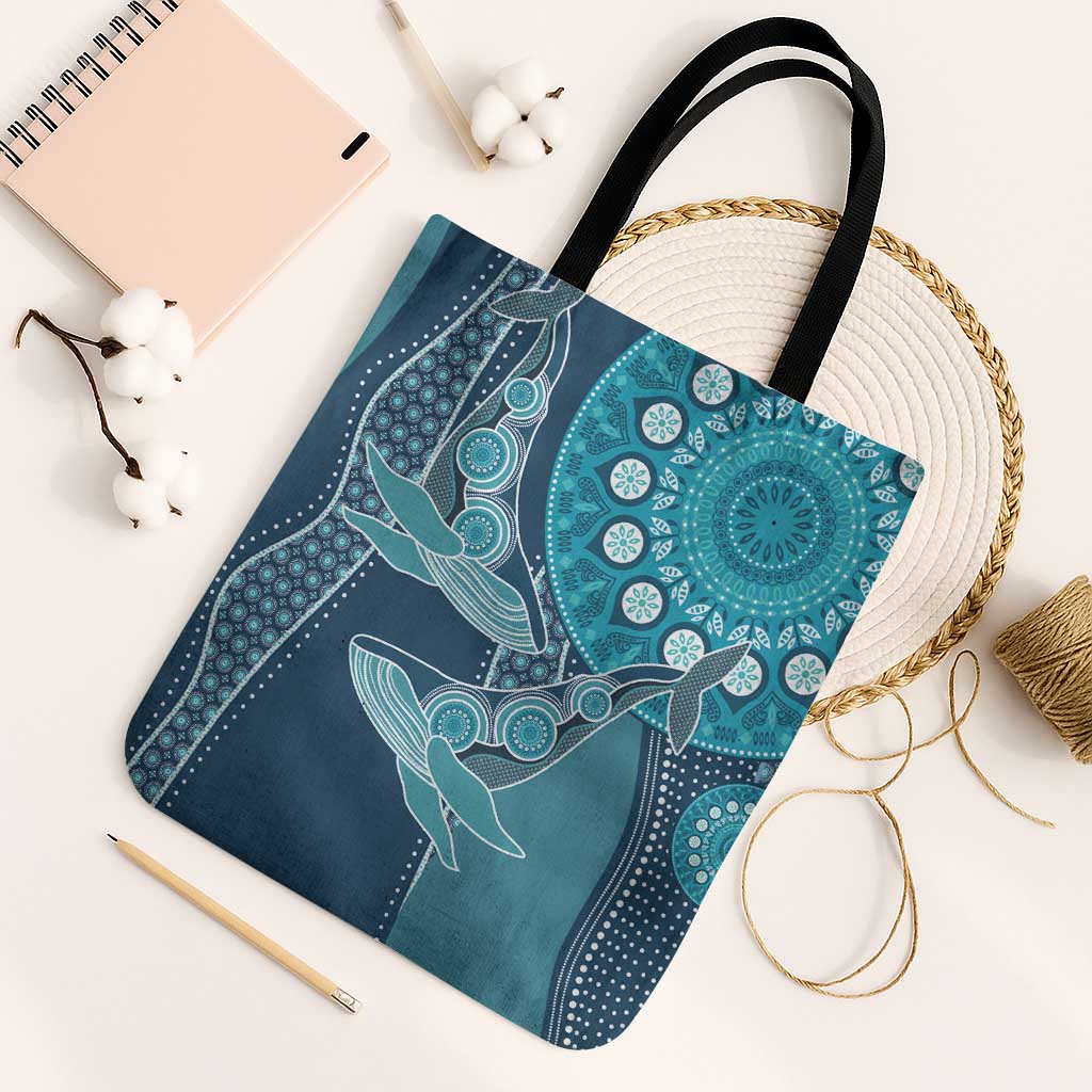 South Africa Whale Fes Tote Bag African Shwe Shwe Pattern