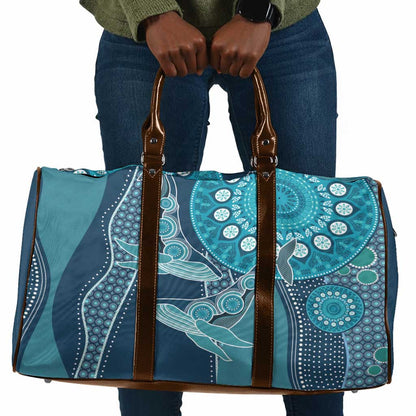 South Africa Whale Fes Travel Bag African Shwe Shwe Pattern