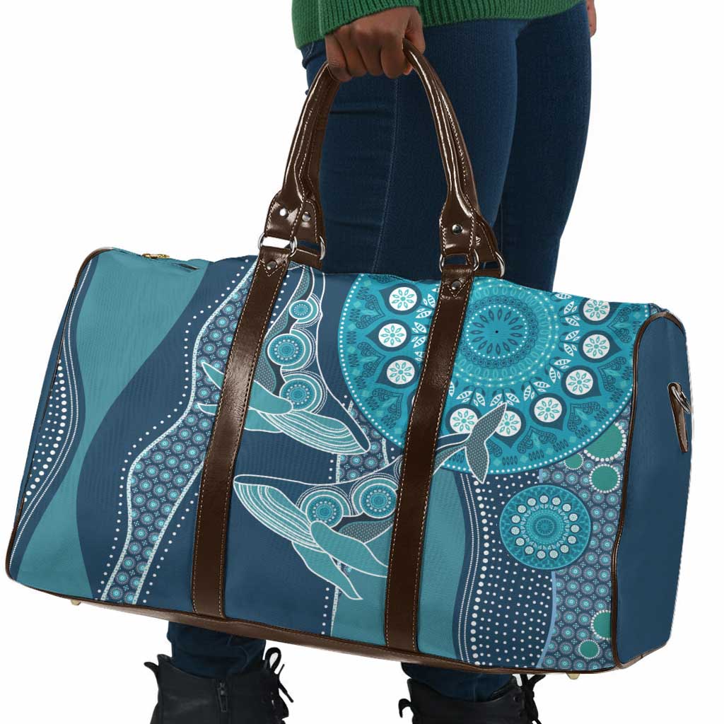 South Africa Whale Fes Travel Bag African Shwe Shwe Pattern