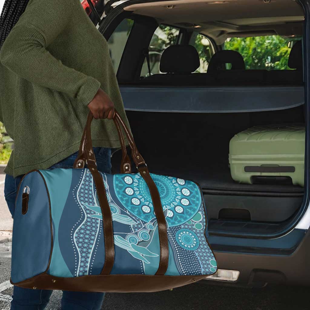 South Africa Whale Fes Travel Bag African Shwe Shwe Pattern