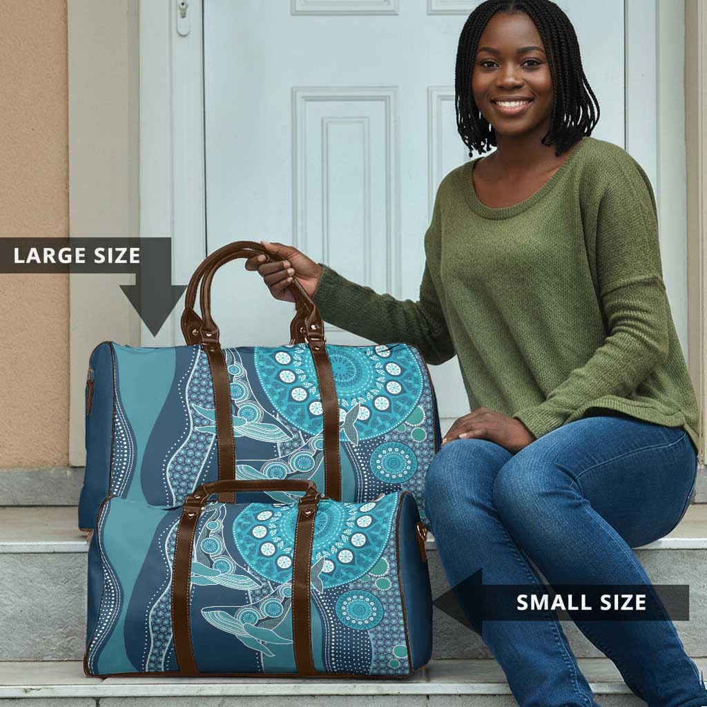 South Africa Whale Fes Travel Bag African Shwe Shwe Pattern