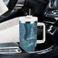 South Africa Whale Festival Personalized Tumbler With Handle African Shwe Shwe Pattern - African Pride