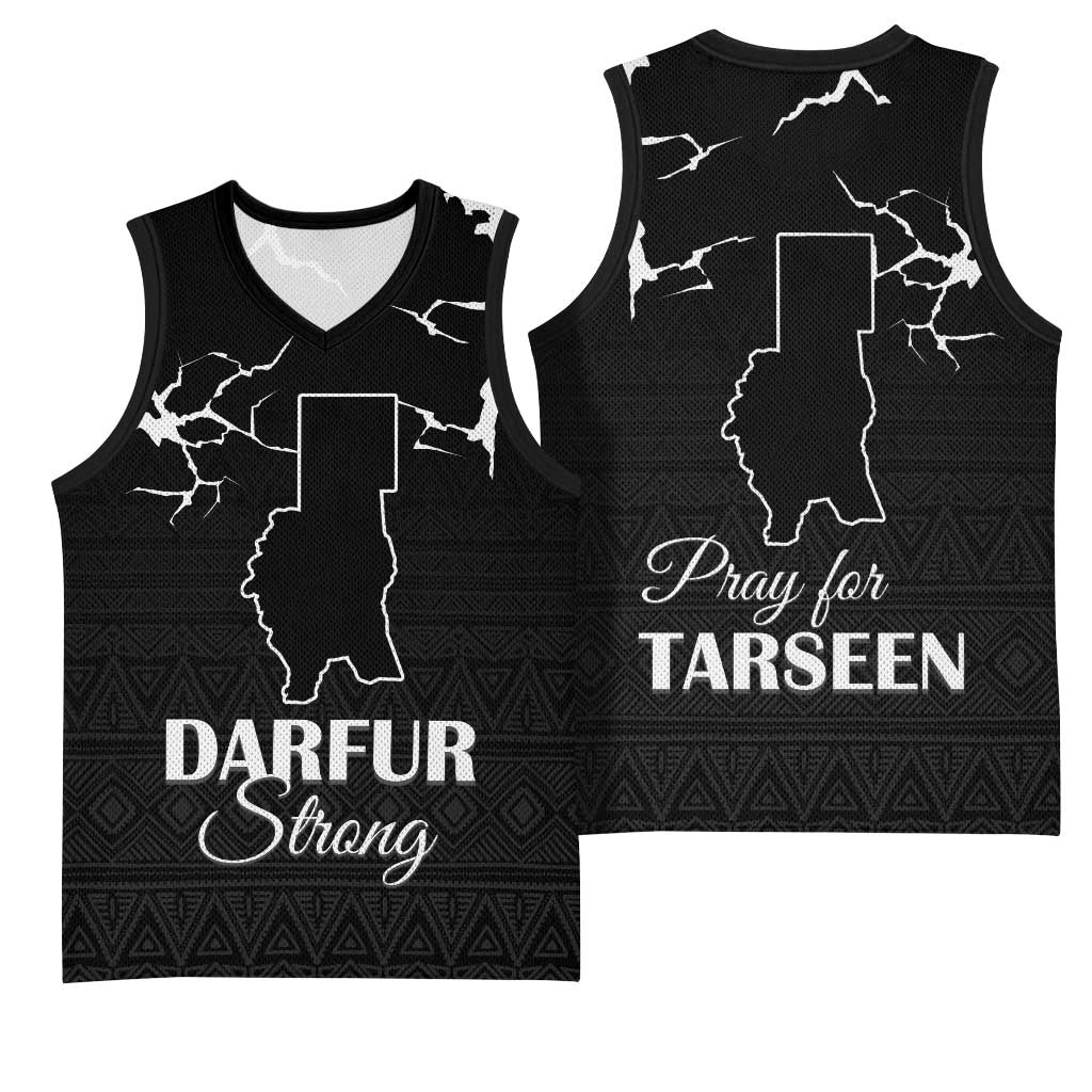 Pray for Tarseen Basketball Jersey Sudan Darfur Be Strong LT15