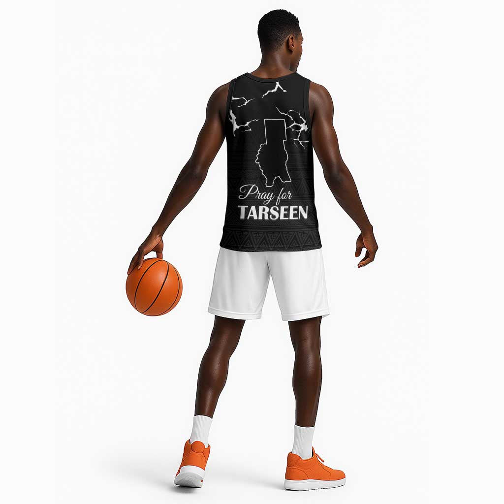 Pray for Tarseen Basketball Jersey Sudan Darfur Be Strong LT15