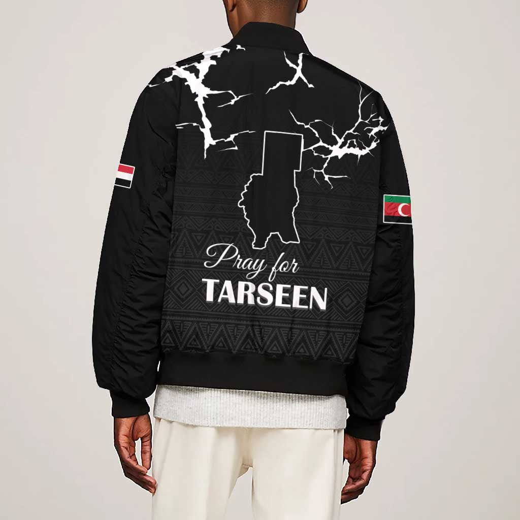 Pray for Tarseen Bomber Jacket Sudan Darfur Be Strong - African Pride