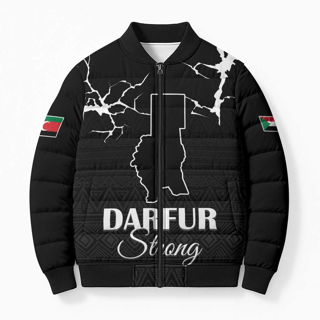 Darfur Sudan Strong Bomber Puffer Jacket Pray for Tarseen
